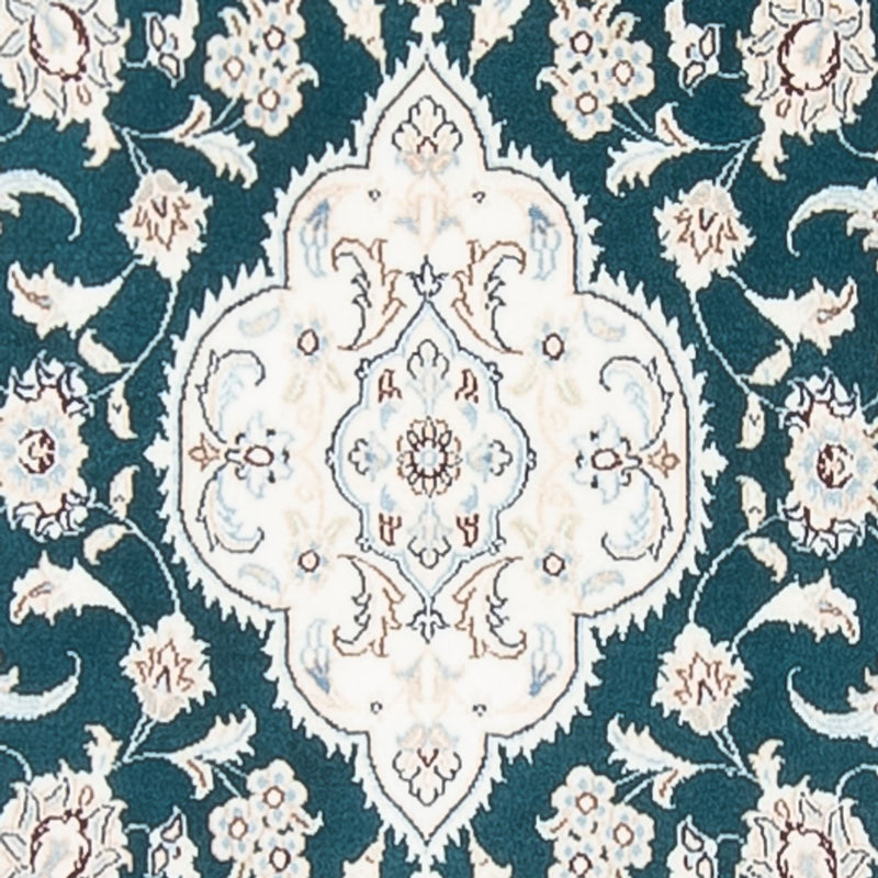 Loper Perzisch tapijt - Nain - Premium - 397 x 88 cm - donkerblauw