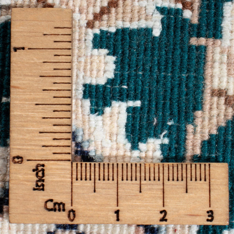 Loper Perzisch tapijt - Nain - Premium - 397 x 88 cm - donkerblauw