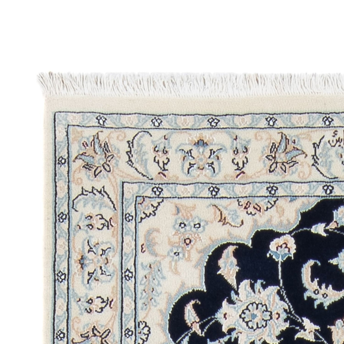 Loper Perzisch tapijt - Nain - Premium - 297 x 81 cm - donkerblauw