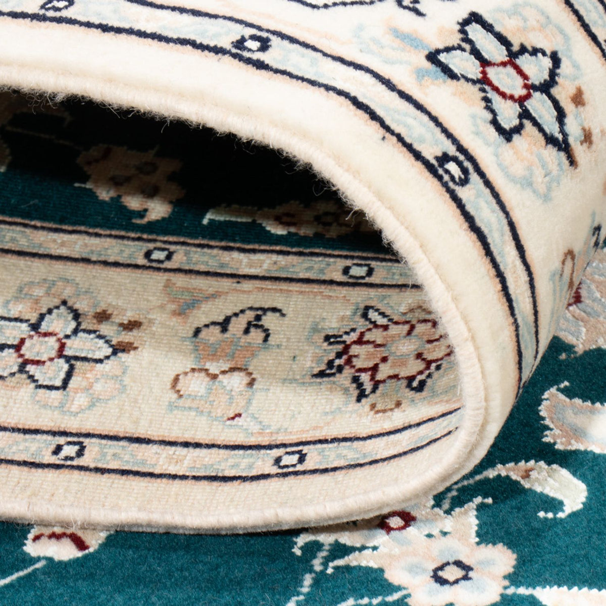 Loper Perzisch tapijt - Nain - Koninklijk - 200 x 81 cm - groen