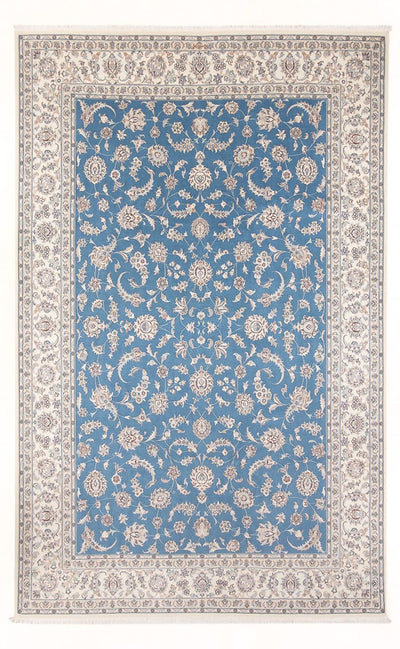 Nain - 6La Tapijt 200x302cm - Perzisch tapijt - lichtblauw