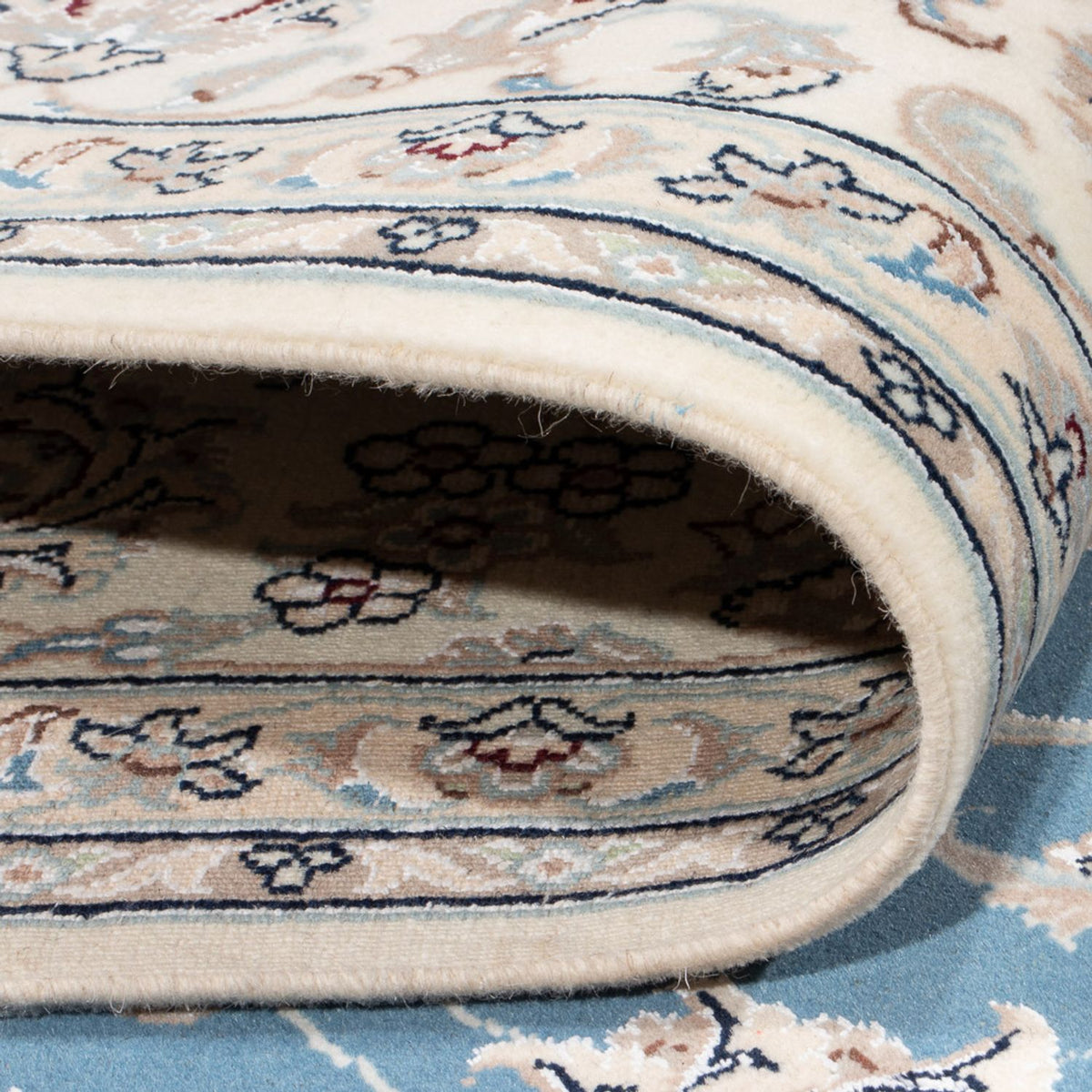 Perzisch tapijt - Nain - Premium - 302 x 200 cm - lichtblauw