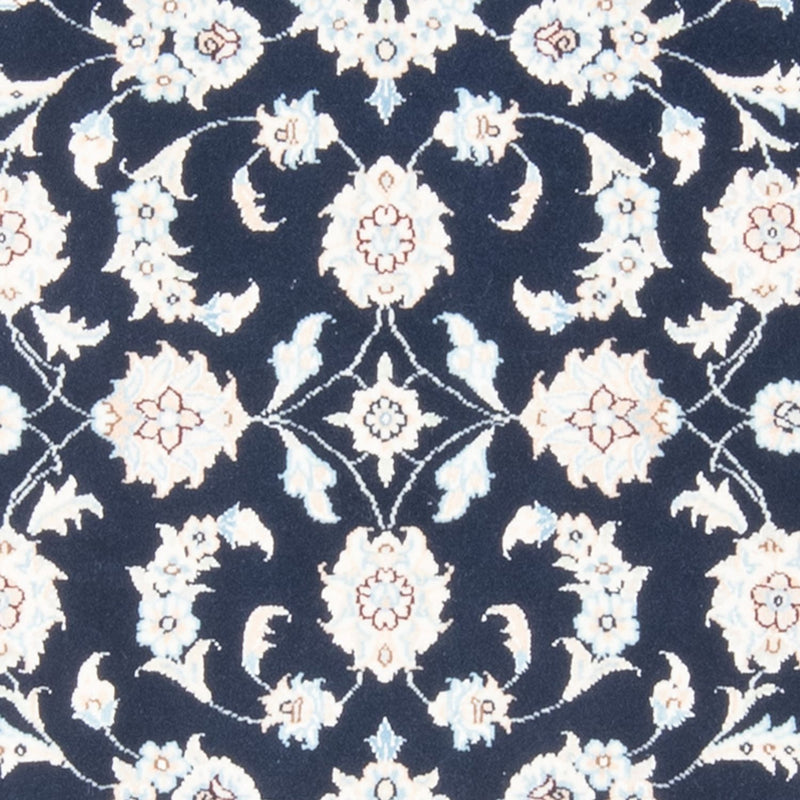 Loper Perzisch tapijt - Nain - Koninklijk - 200 x 80 cm - donkerblauw