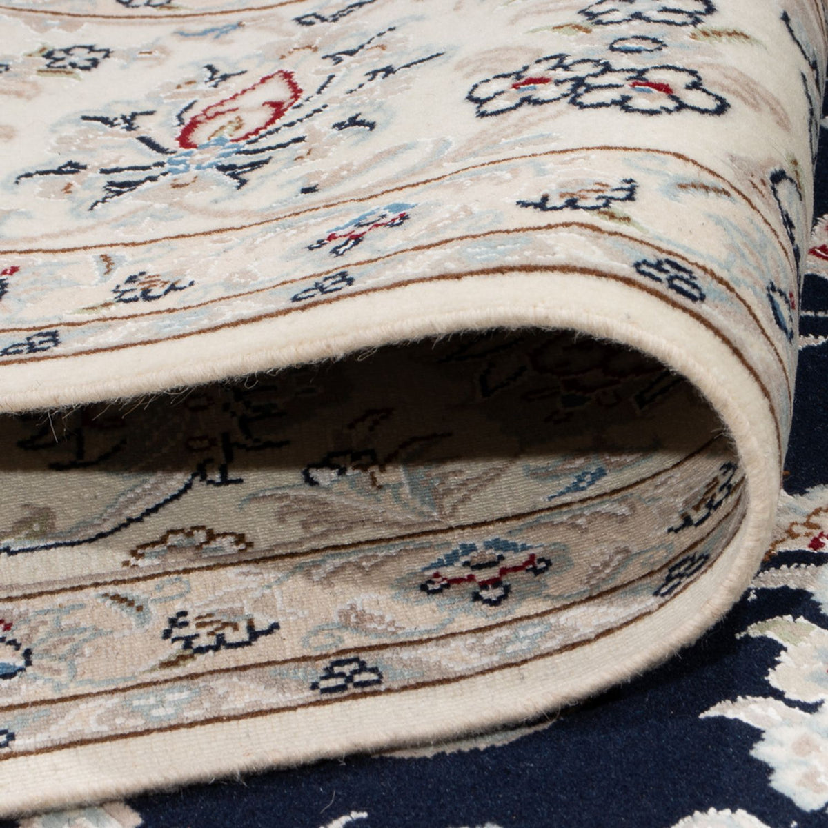 Perzisch tapijt - Nain - Premium - 294 x 197 cm - donkerblauw