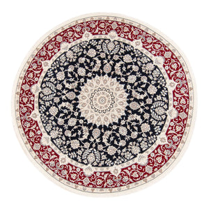 Perzisch tapijt - Nain rond  - 206 x 195 cm - donkerblauw