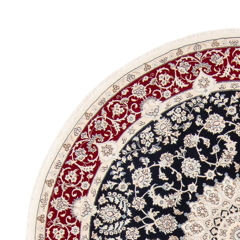 Perzisch tapijt - Nain rond  - 206 x 195 cm - donkerblauw