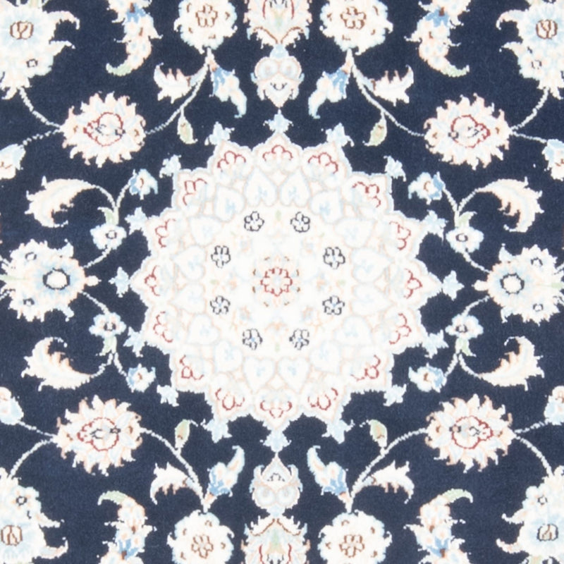 Loper Perzisch tapijt - Nain - Koninklijk - 204 x 81 cm - donkerblauw