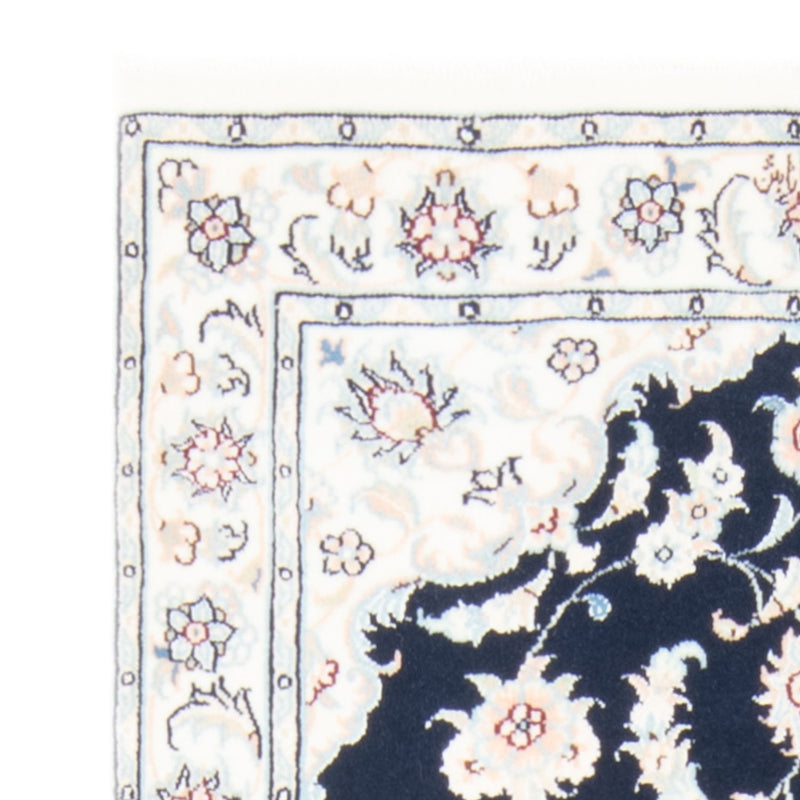 Loper Perzisch tapijt - Nain - Koninklijk - 204 x 81 cm - donkerblauw