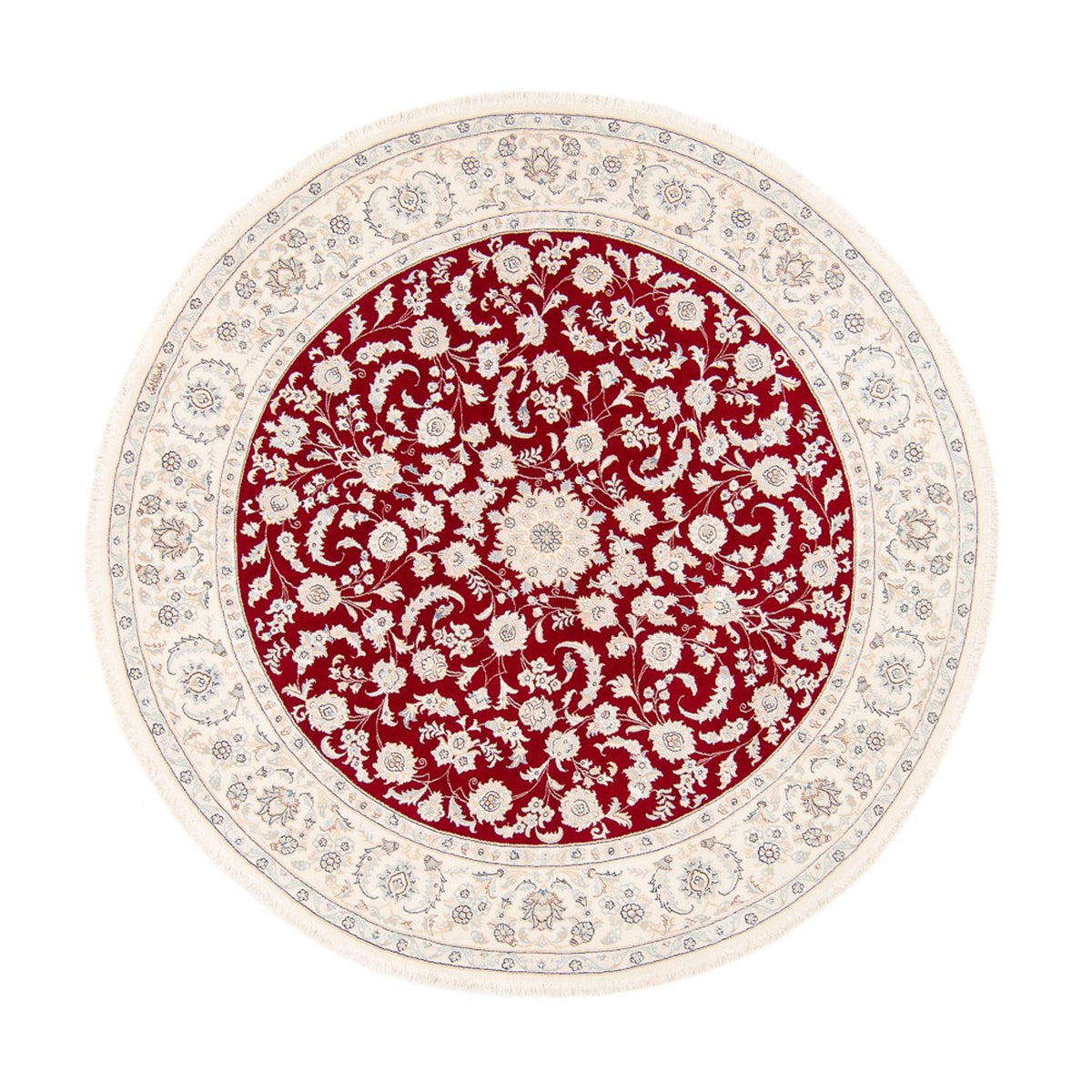 Perzisch tapijt - Nain rond  - 200 x 200 cm - rood