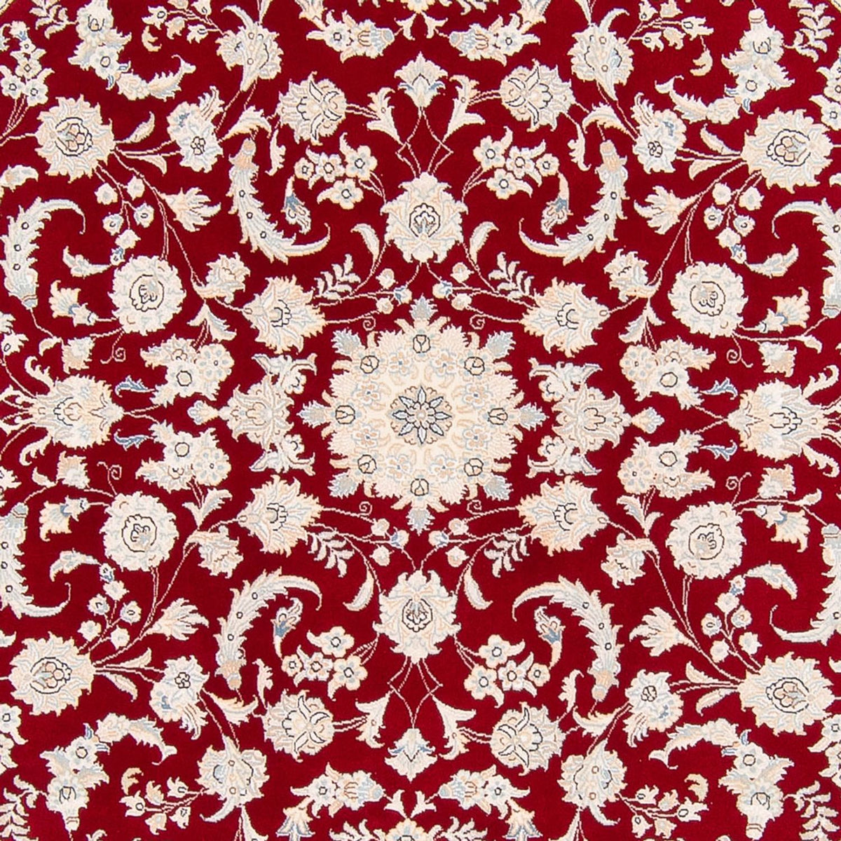 Perzisch tapijt - Nain rond  - 200 x 200 cm - rood