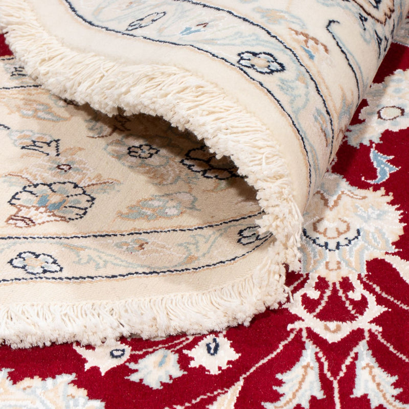 Perzisch tapijt - Nain rond  - 200 x 200 cm - rood