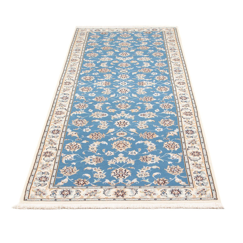 Loper Perzisch tapijt - Nain - Premium - 245 x 82 cm - blauw
