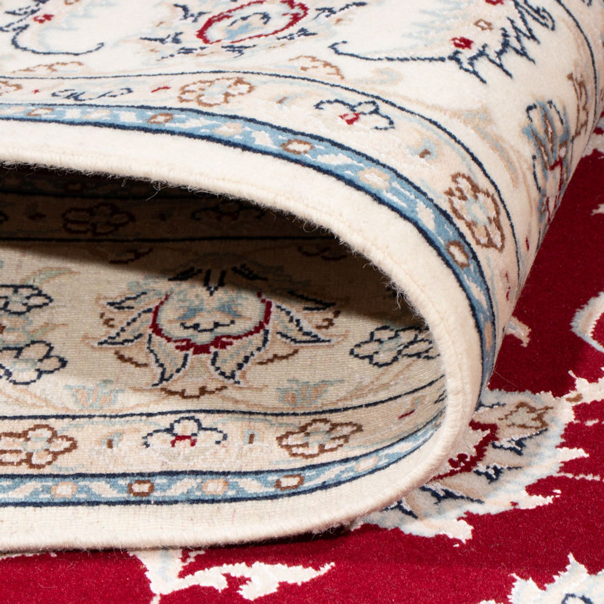 Perzisch tapijt - Nain - Koninklijk - 197 x 149 cm - rood