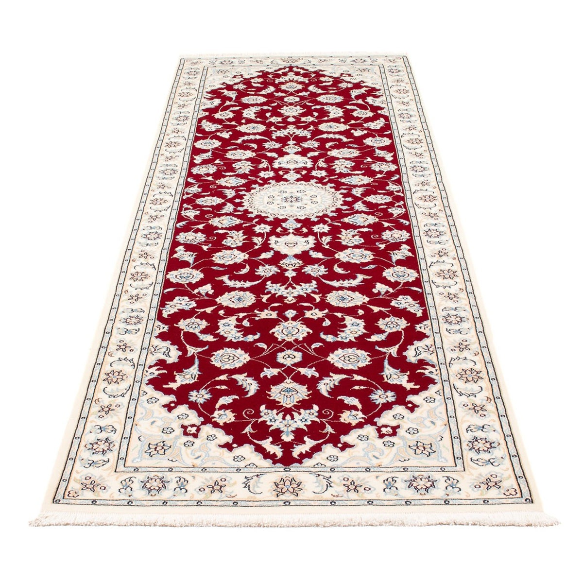 Loper Perzisch tapijt - Nain - Premium - 254 x 82 cm - rood