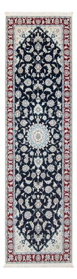 Loper Perzisch tapijt - Nain - Premium - 259 x 80 cm - donkerblauw