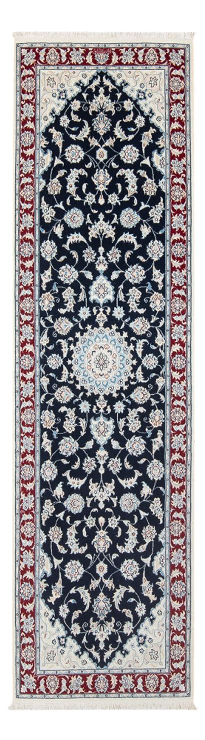 Loper Perzisch tapijt - Nain - Premium - 259 x 80 cm - donkerblauw
