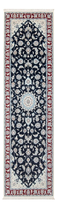 Loper Perzisch tapijt - Nain - Premium - 259 x 80 cm - donkerblauw