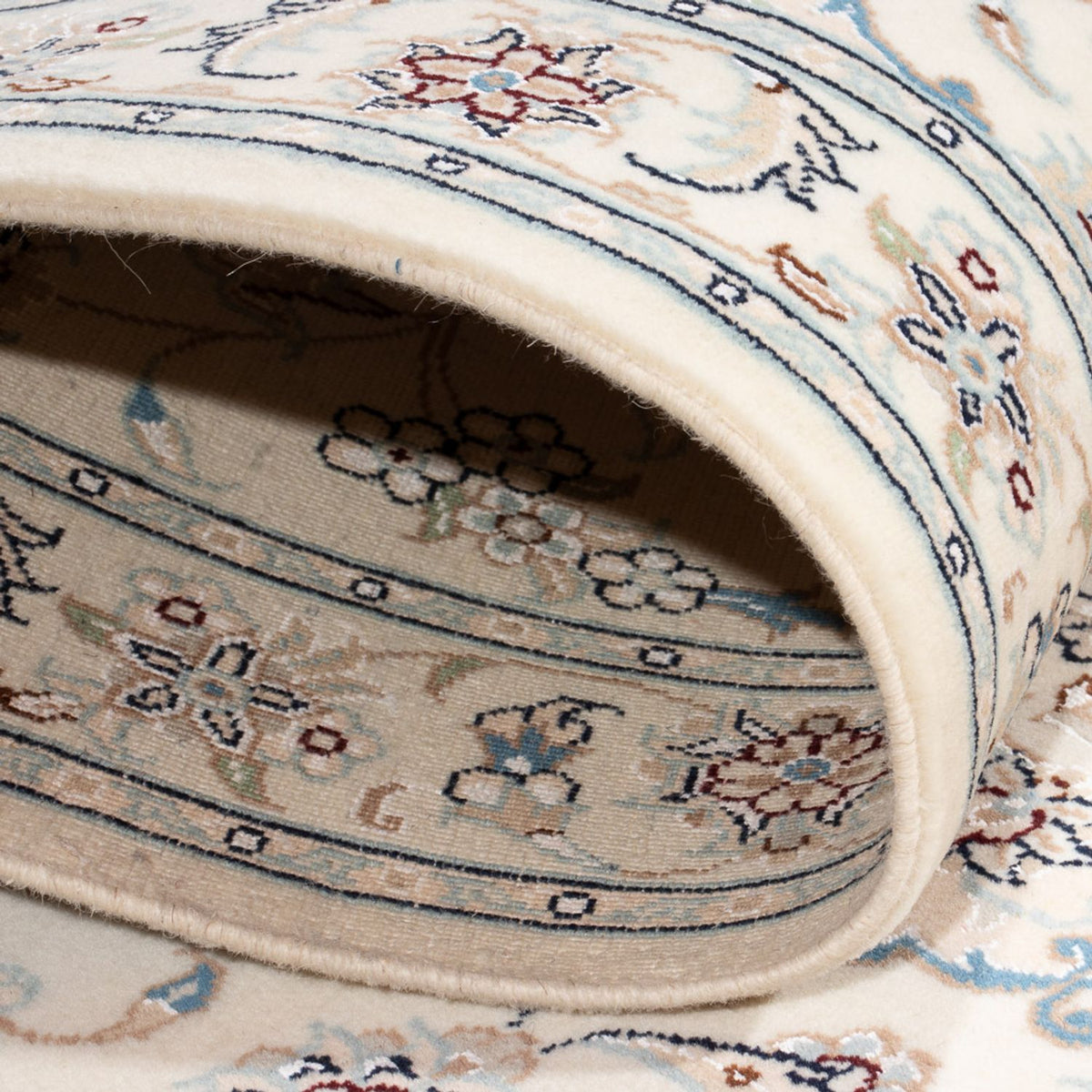 Loper Perzisch tapijt - Nain - Premium - 261 x 82 cm - crème