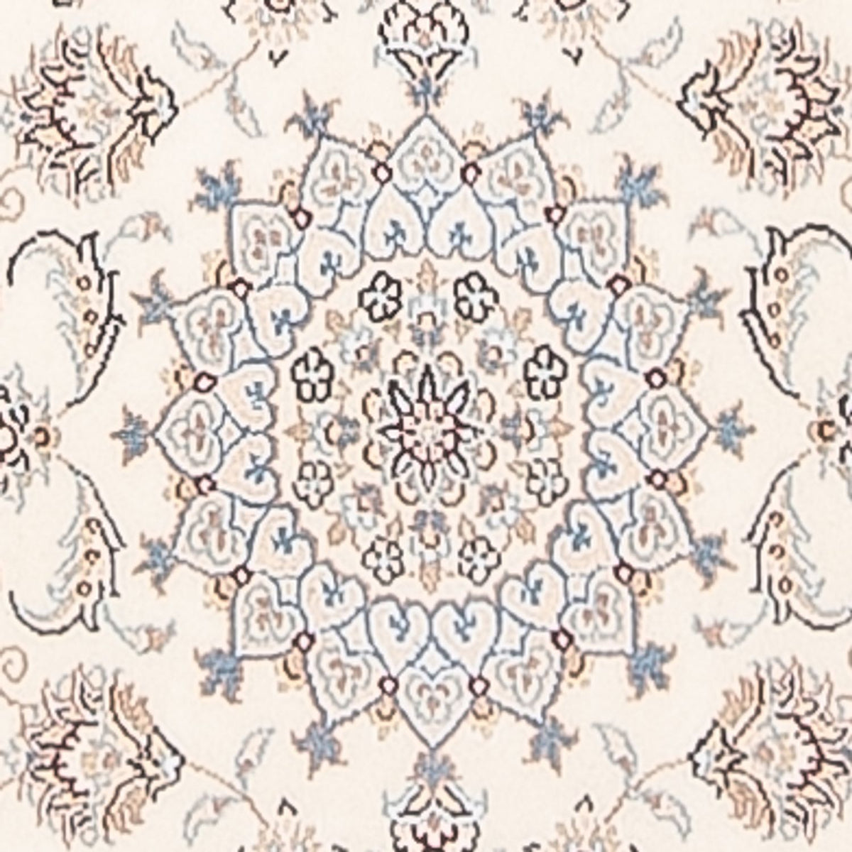 Loper Perzisch tapijt - Nain - Premium - 249 x 82 cm - crème