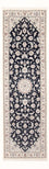 Loper Perzisch tapijt - Nain - Premium - 245 x 80 cm - donkerblauw