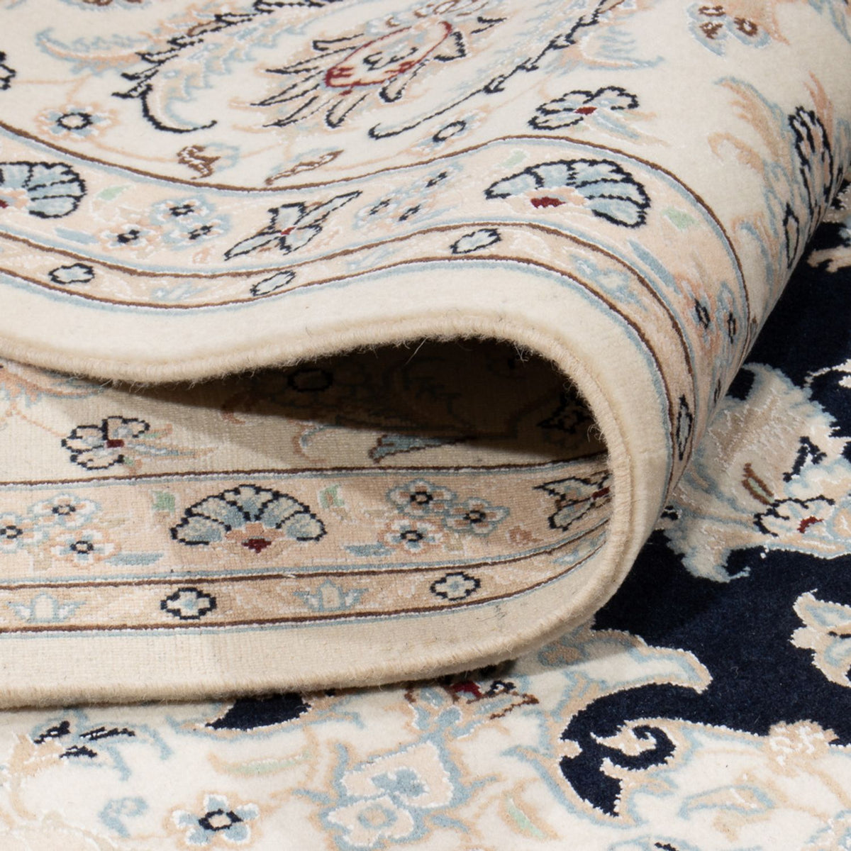 Perzisch tapijt - Nain vierkant  - 259 x 247 cm - donkerblauw