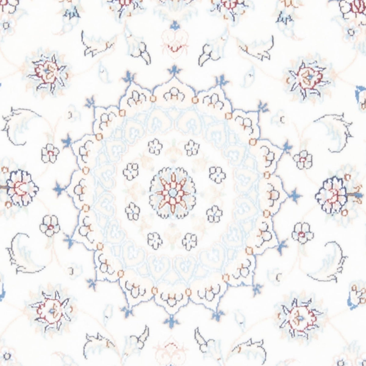 Loper Perzisch tapijt - Nain - Koninklijk - 210 x 80 cm - crème