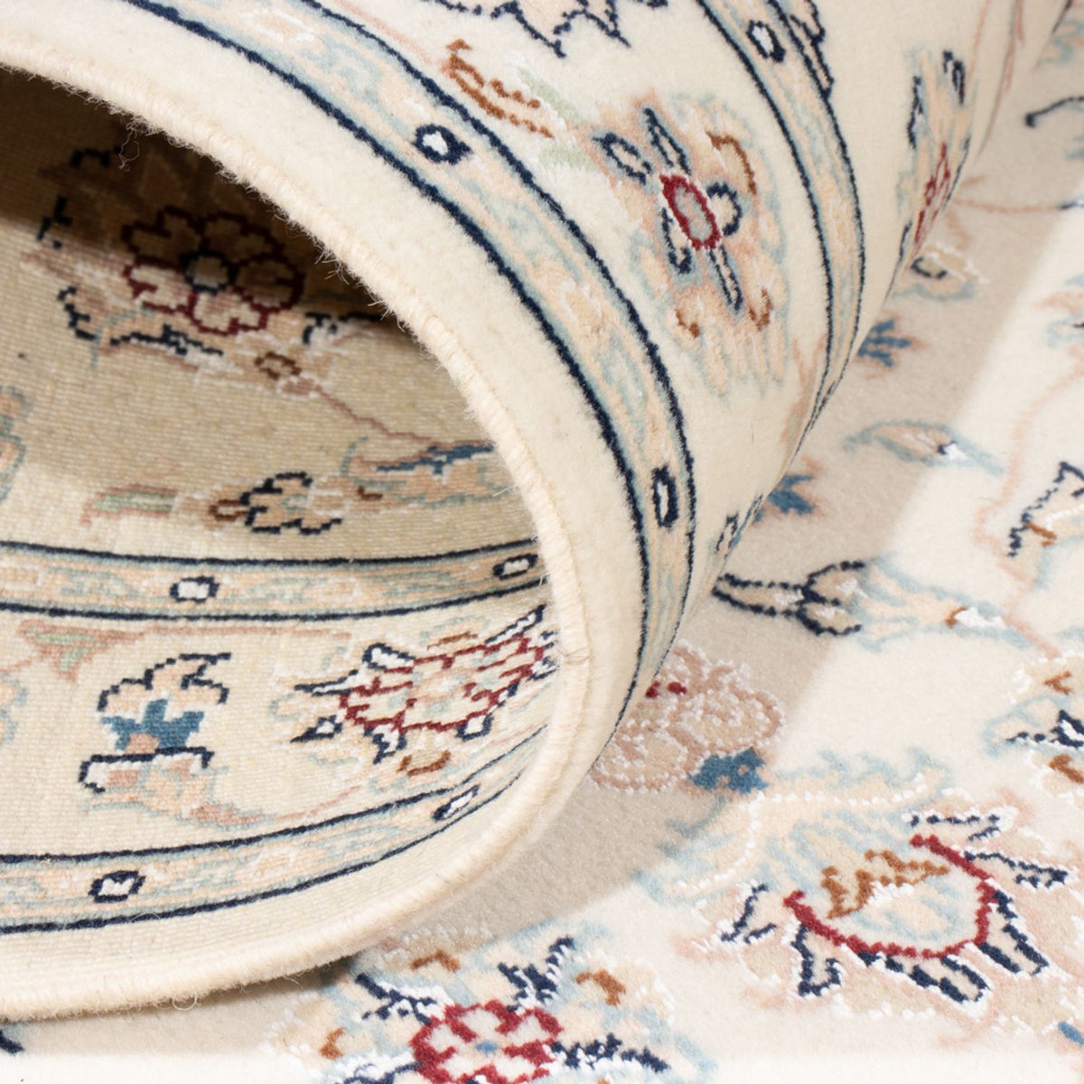 Loper Perzisch tapijt - Nain - Koninklijk - 210 x 80 cm - crème