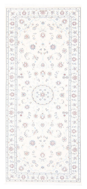 Loper Perzisch tapijt - Nain - Koninklijk - 197 x 82 cm - crème