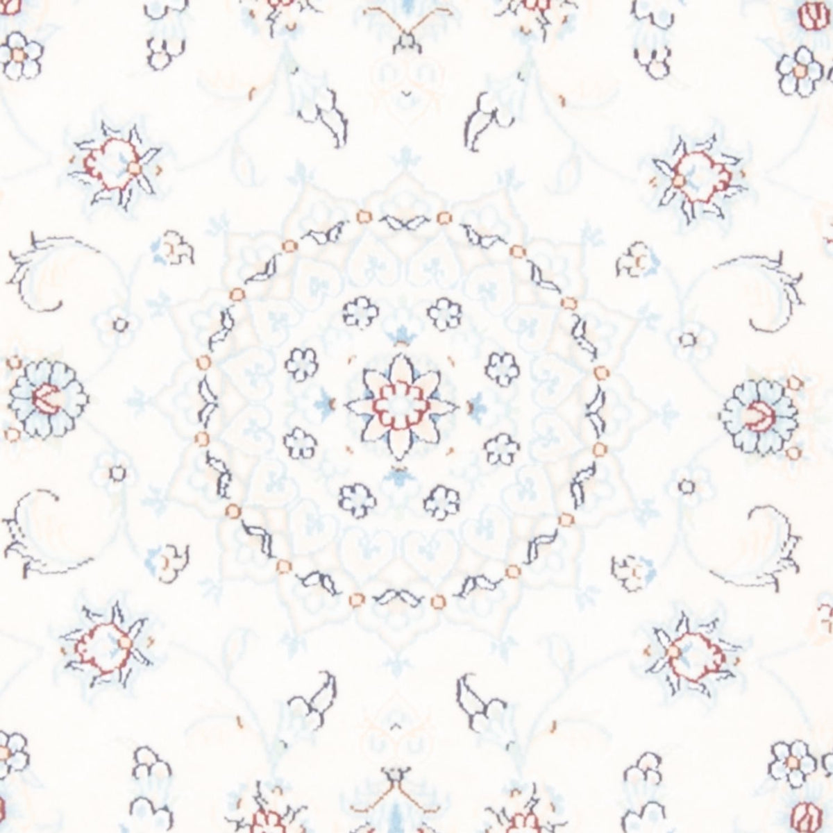 Loper Perzisch tapijt - Nain - Koninklijk - 197 x 82 cm - crème