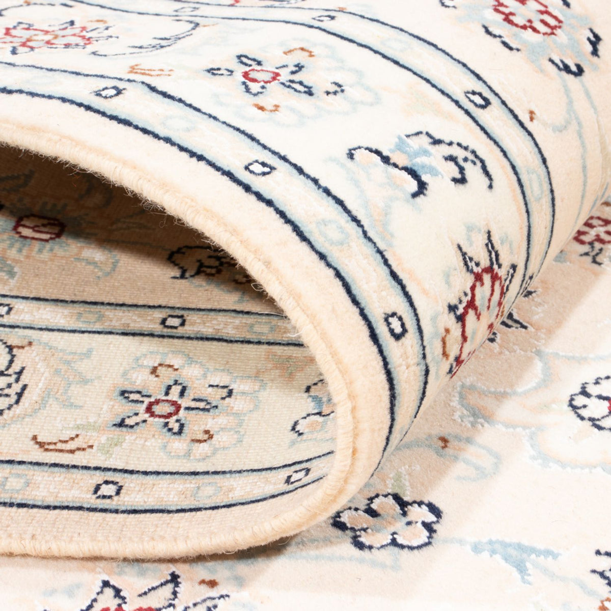 Loper Perzisch tapijt - Nain - Koninklijk - 197 x 82 cm - crème