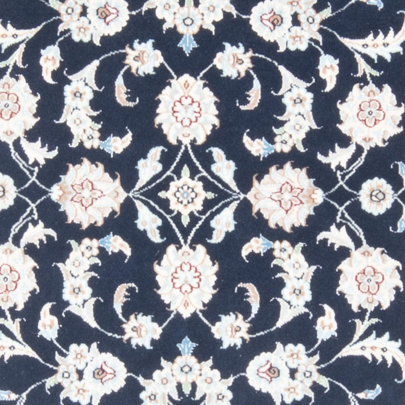 Loper Perzisch tapijt - Nain - Koninklijk - 203 x 79 cm - donkerblauw