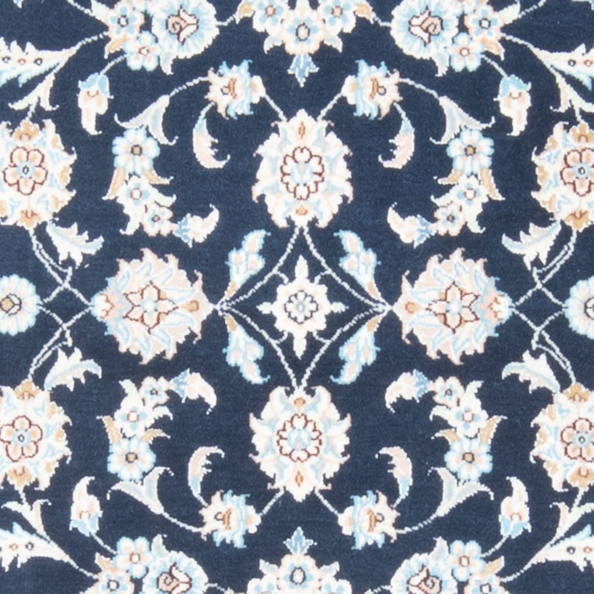 Loper Perzisch tapijt - Nain - Koninklijk - 205 x 78 cm - donkerblauw