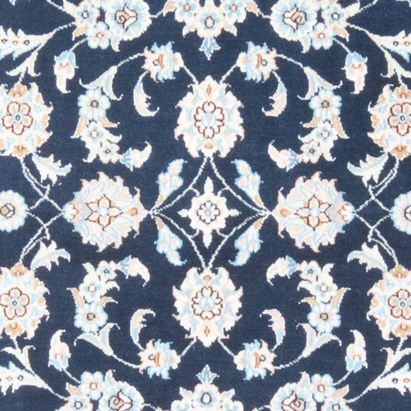 Loper Perzisch tapijt - Nain - Koninklijk - 205 x 78 cm - donkerblauw