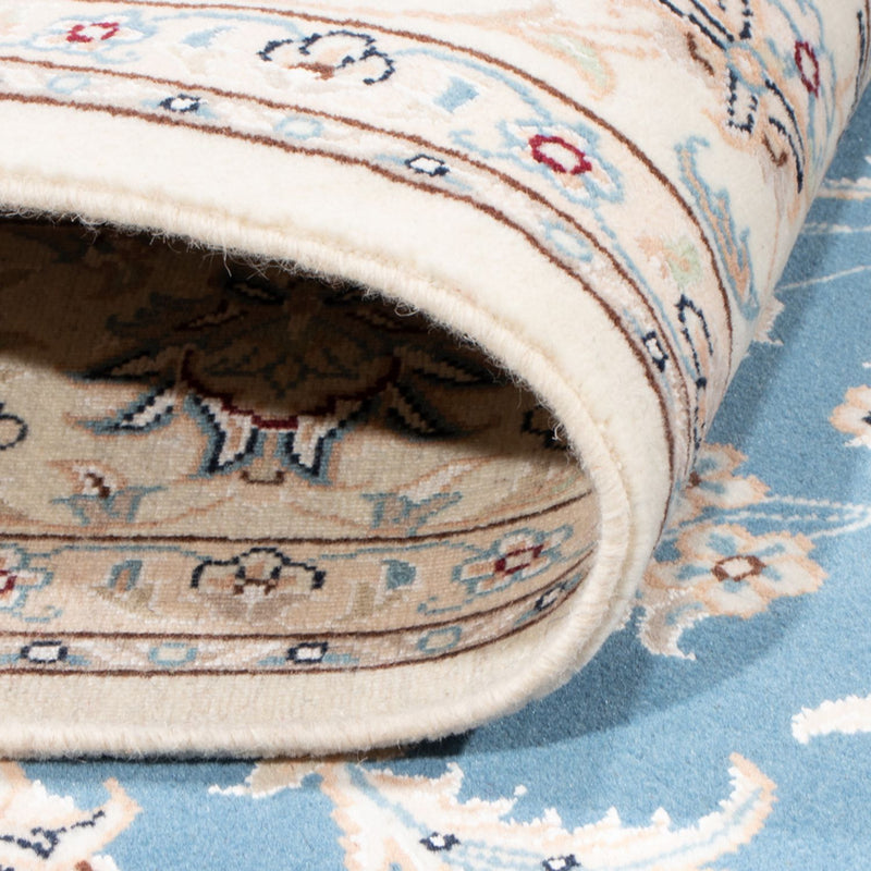 Perzisch tapijt - Nain - Koninklijk - 196 x 150 cm - lichtblauw