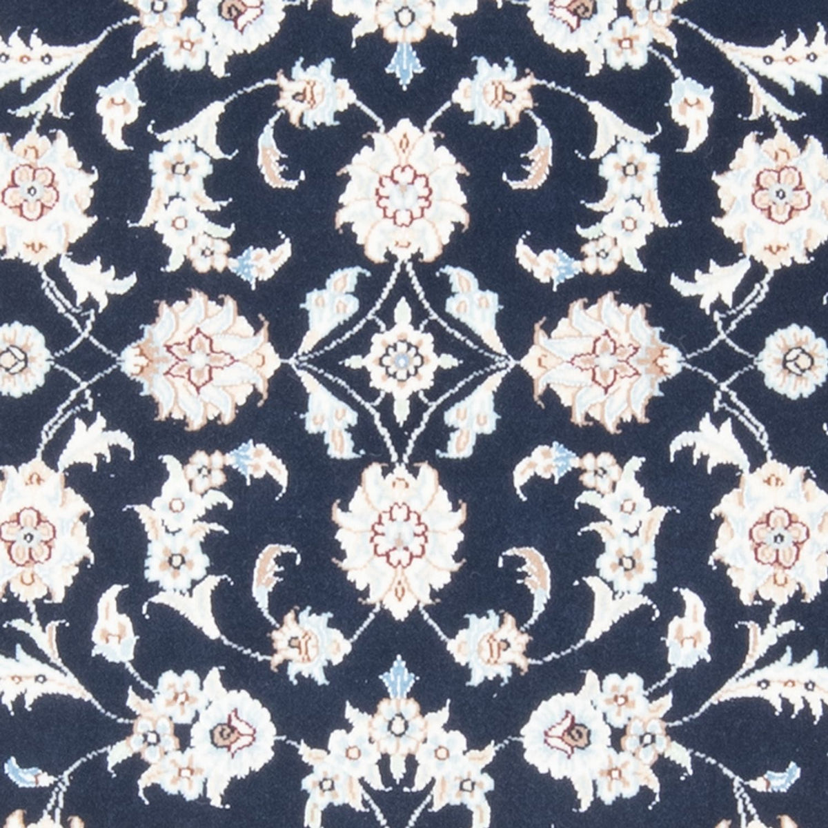 Loper Perzisch tapijt - Nain - Koninklijk - 205 x 80 cm - donkerblauw