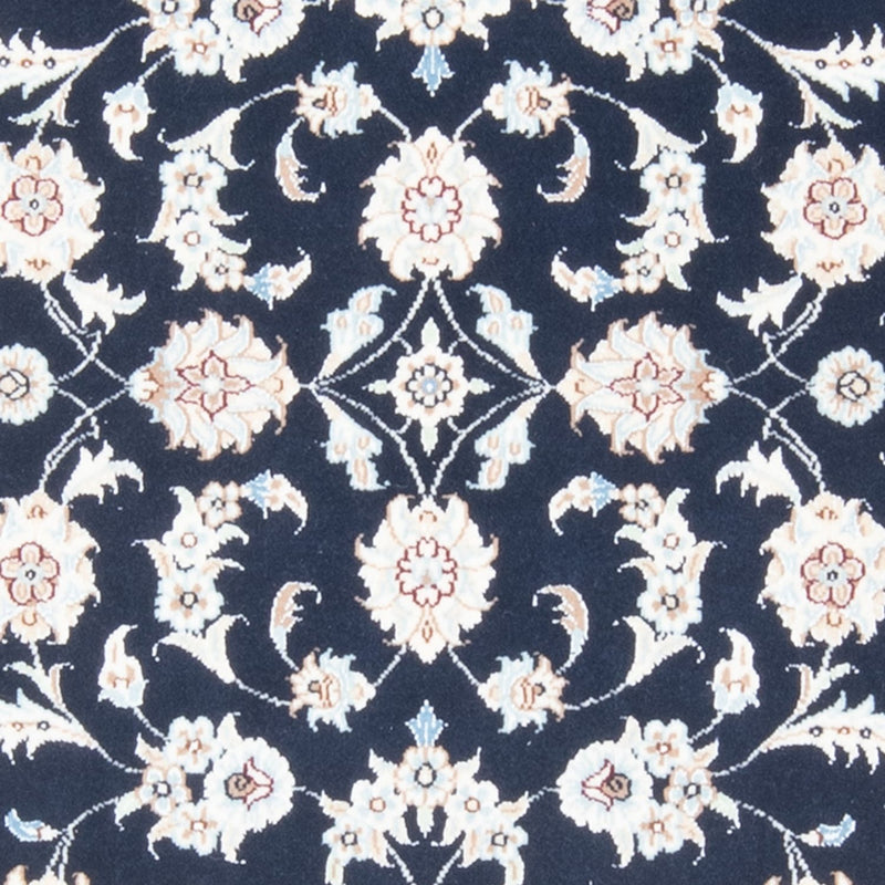 Loper Perzisch tapijt - Nain - Koninklijk - 205 x 80 cm - donkerblauw