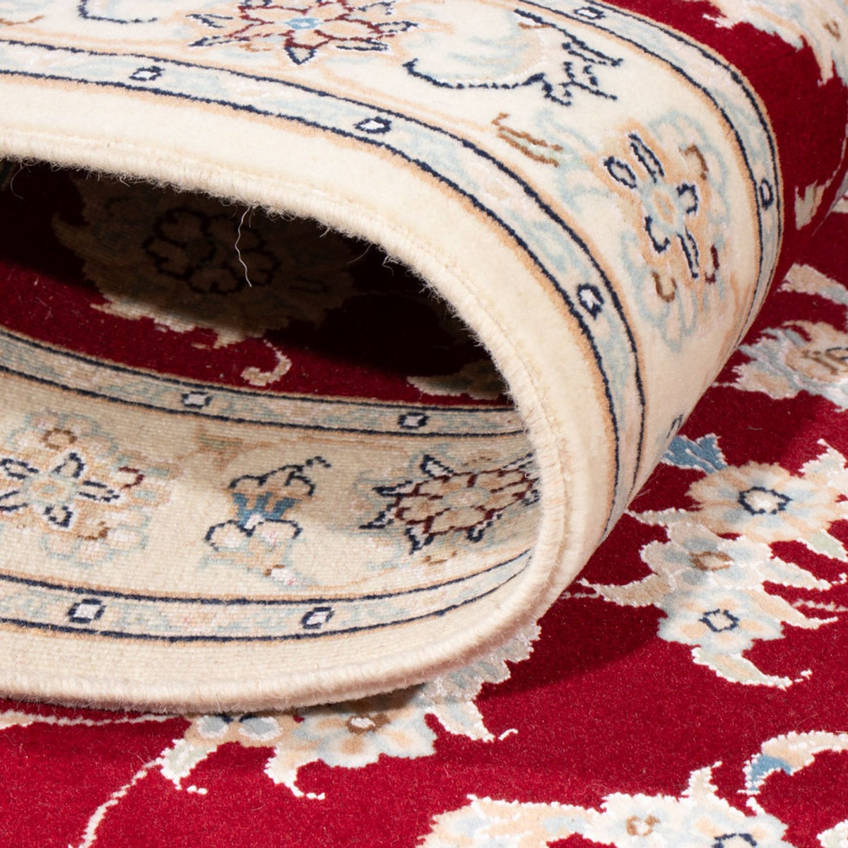 Loper Perzisch tapijt - Nain - Koninklijk - 199 x 80 cm - rood