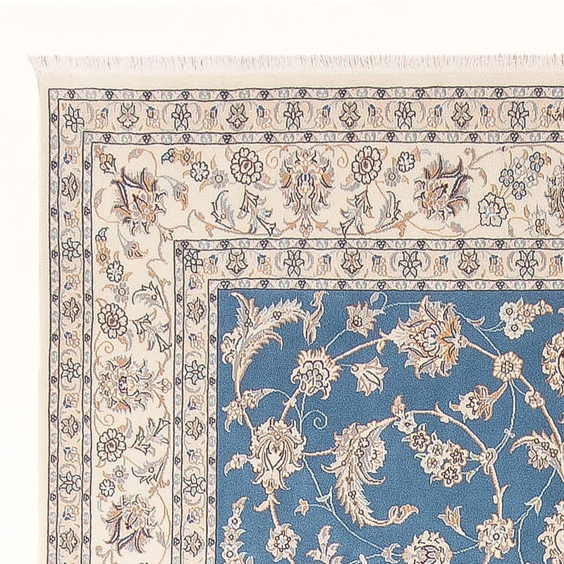 Perzisch tapijt - Nain - Premium - 294 x 197 cm - lichtblauw