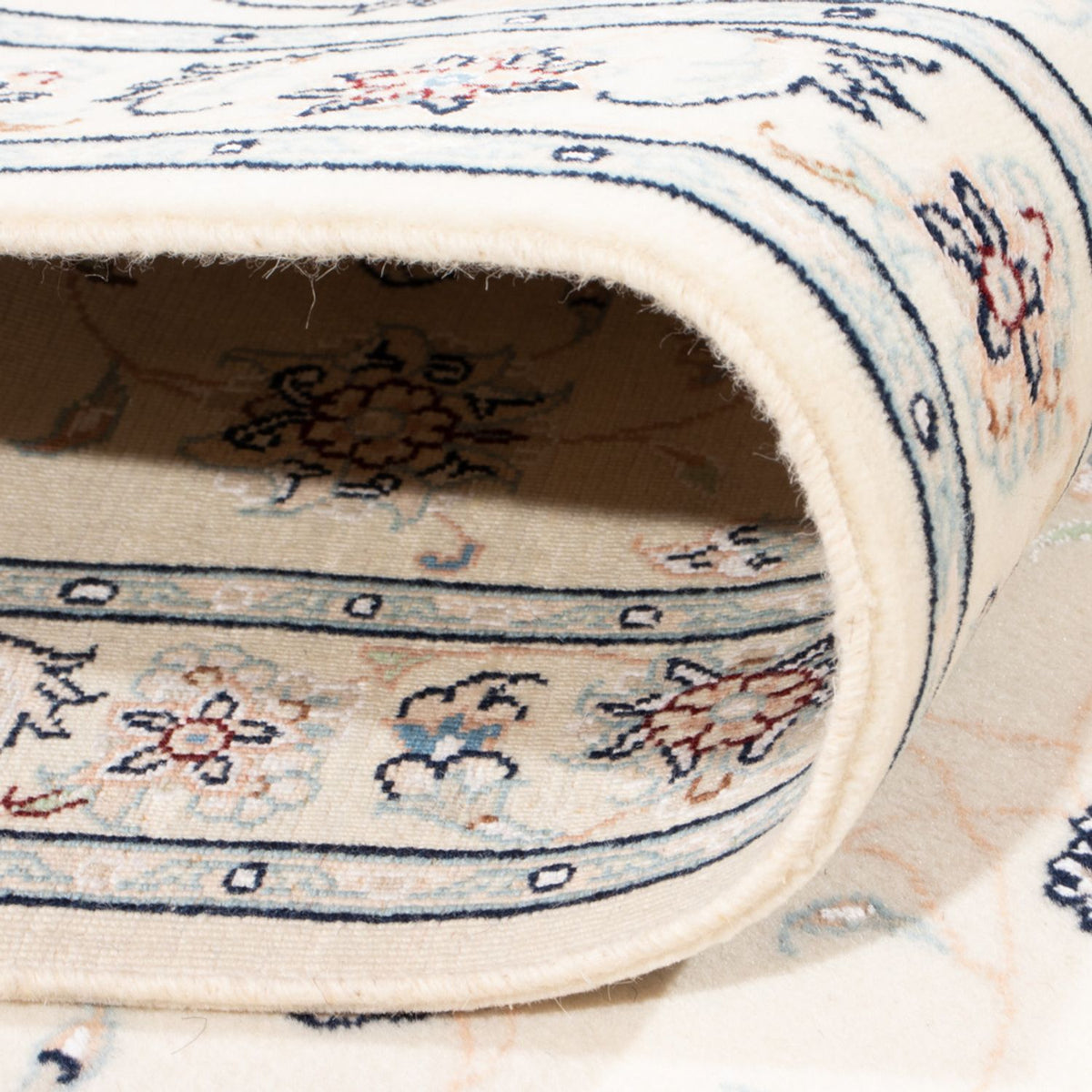 Loper Perzisch tapijt - Nain - Koninklijk - 197 x 78 cm - crème