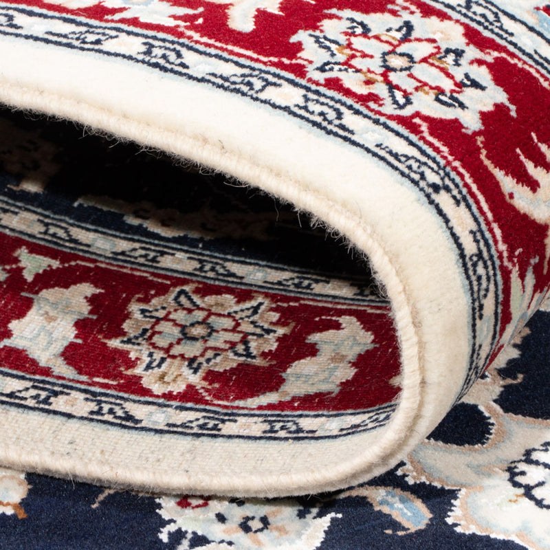 Loper Perzisch tapijt - Nain - Koninklijk - 196 x 79 cm - donkerblauw