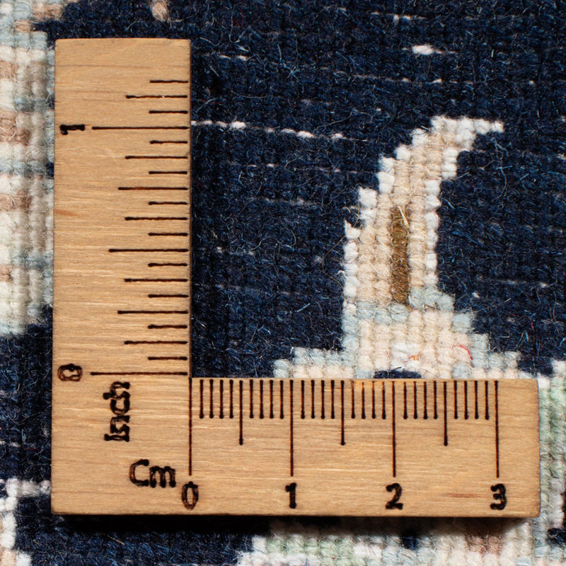 Loper Perzisch tapijt - Nain - Koninklijk - 196 x 79 cm - donkerblauw