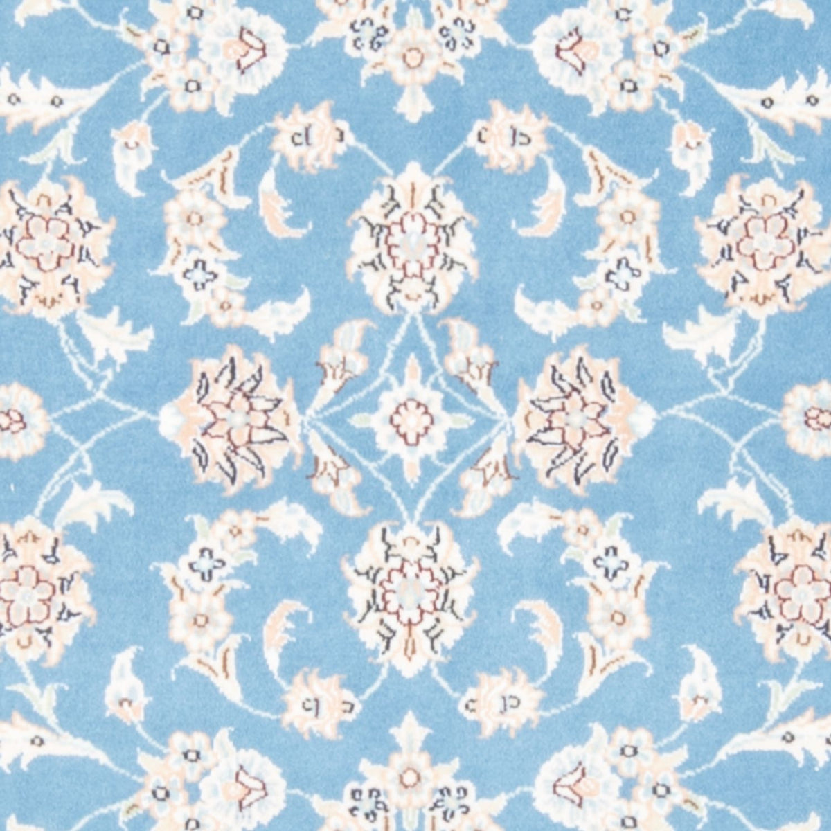 Loper Perzisch tapijt - Nain - Koninklijk - 209 x 84 cm - lichtblauw