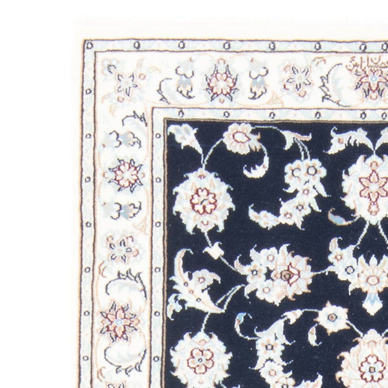 Loper Perzisch tapijt - Nain - Koninklijk - 202 x 78 cm - donkerblauw