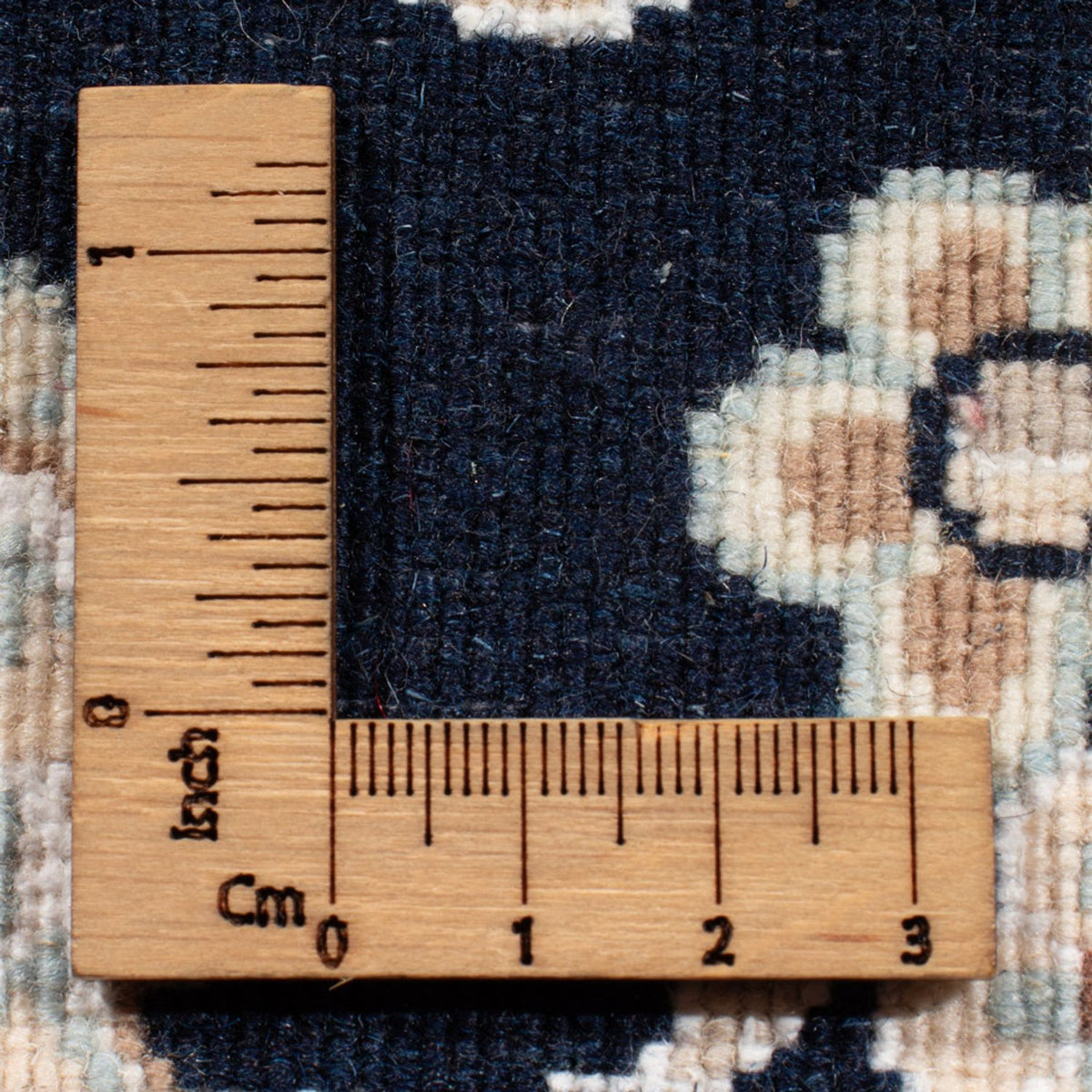 Loper Perzisch tapijt - Nain - Koninklijk - 202 x 78 cm - donkerblauw