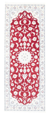 Loper Perzisch tapijt - Nain - Koninklijk - 204 x 81 cm - rood