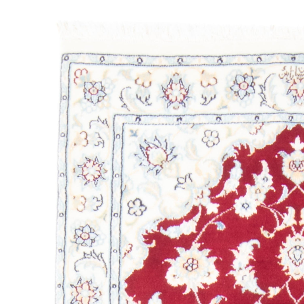 Loper Perzisch tapijt - Nain - Koninklijk - 204 x 81 cm - rood