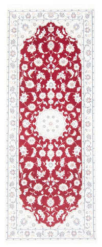 Loper Perzisch tapijt - Nain - Koninklijk - 199 x 80 cm - rood