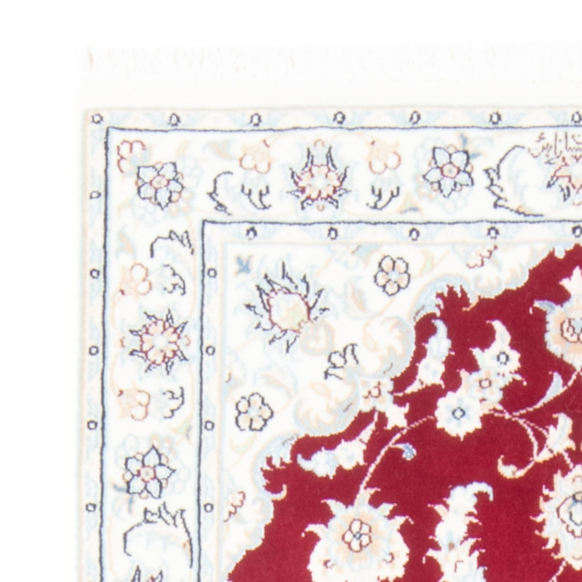 Loper Perzisch tapijt - Nain - Koninklijk - 199 x 80 cm - rood