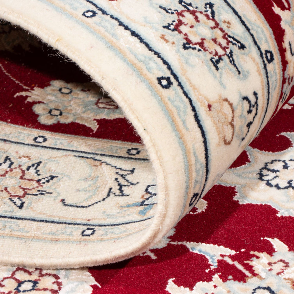 Loper Perzisch tapijt - Nain - Koninklijk - 199 x 80 cm - rood