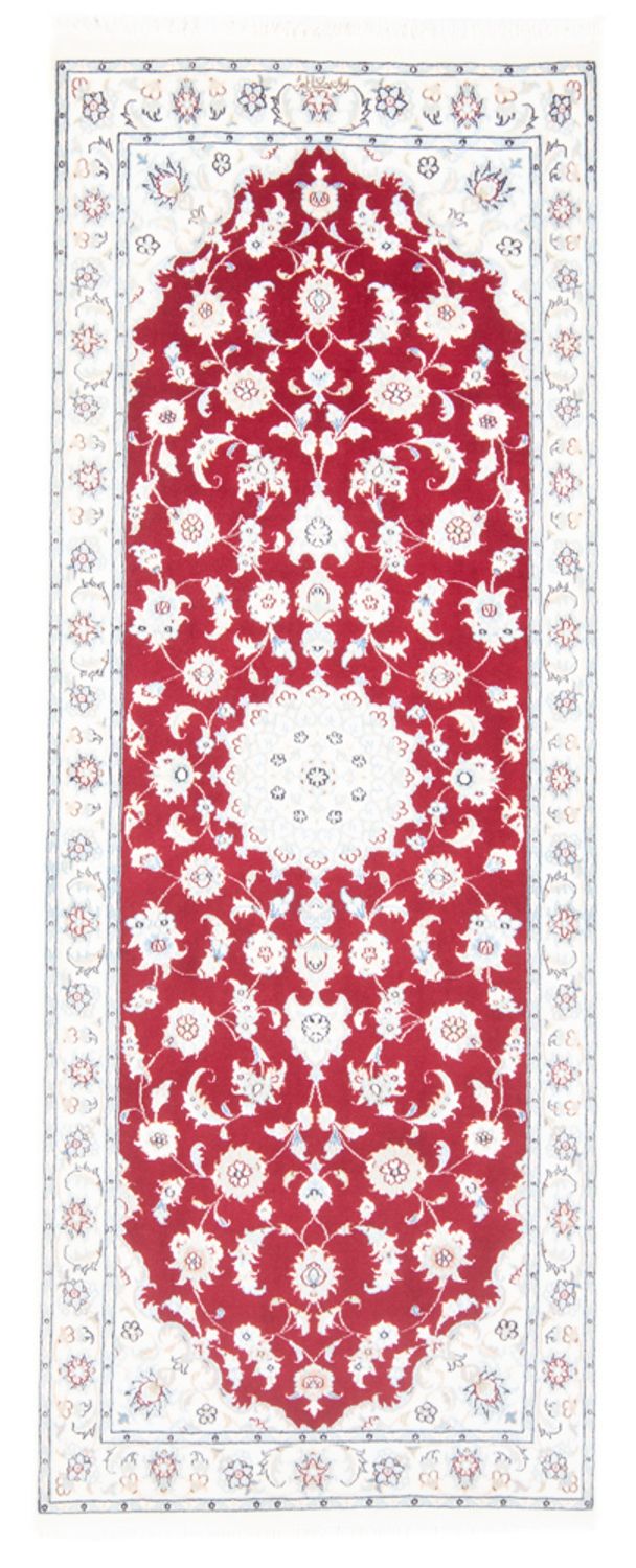 Loper Perzisch tapijt - Nain - Koninklijk - 206 x 80 cm - rood